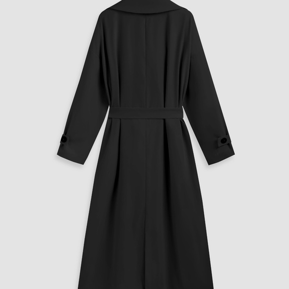 Cider trench coat full length Black Small - Picture 5 of 11